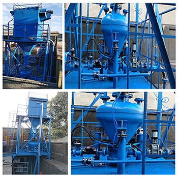 Tiêu thụ điện năng thấp Thiết bị bơm vận chuyển khí nén cho silo