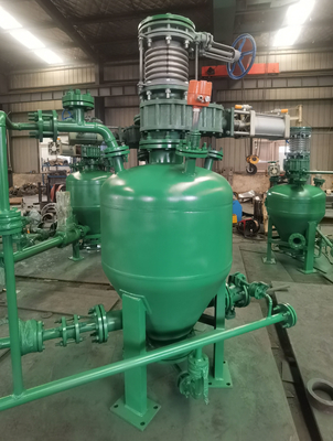Thick Phase Conveying Equipment Bin Pump Powder Airflow Pneumatic Conveying Bin Pump PLC Control